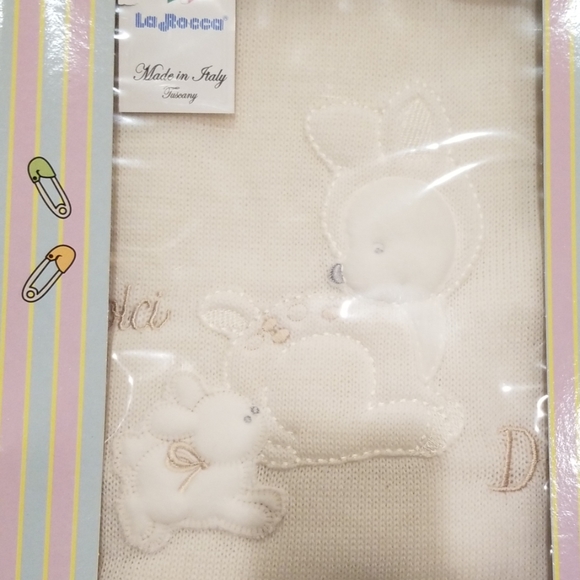 Italian baby blanket Piccolissimi by La Rocca - Picture 2 of 2